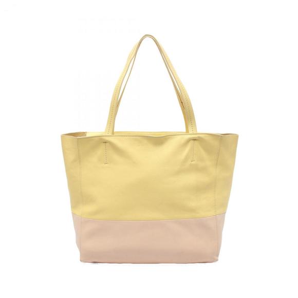 CELINE Beige Leather Tote Bag - Picture 1 of 11